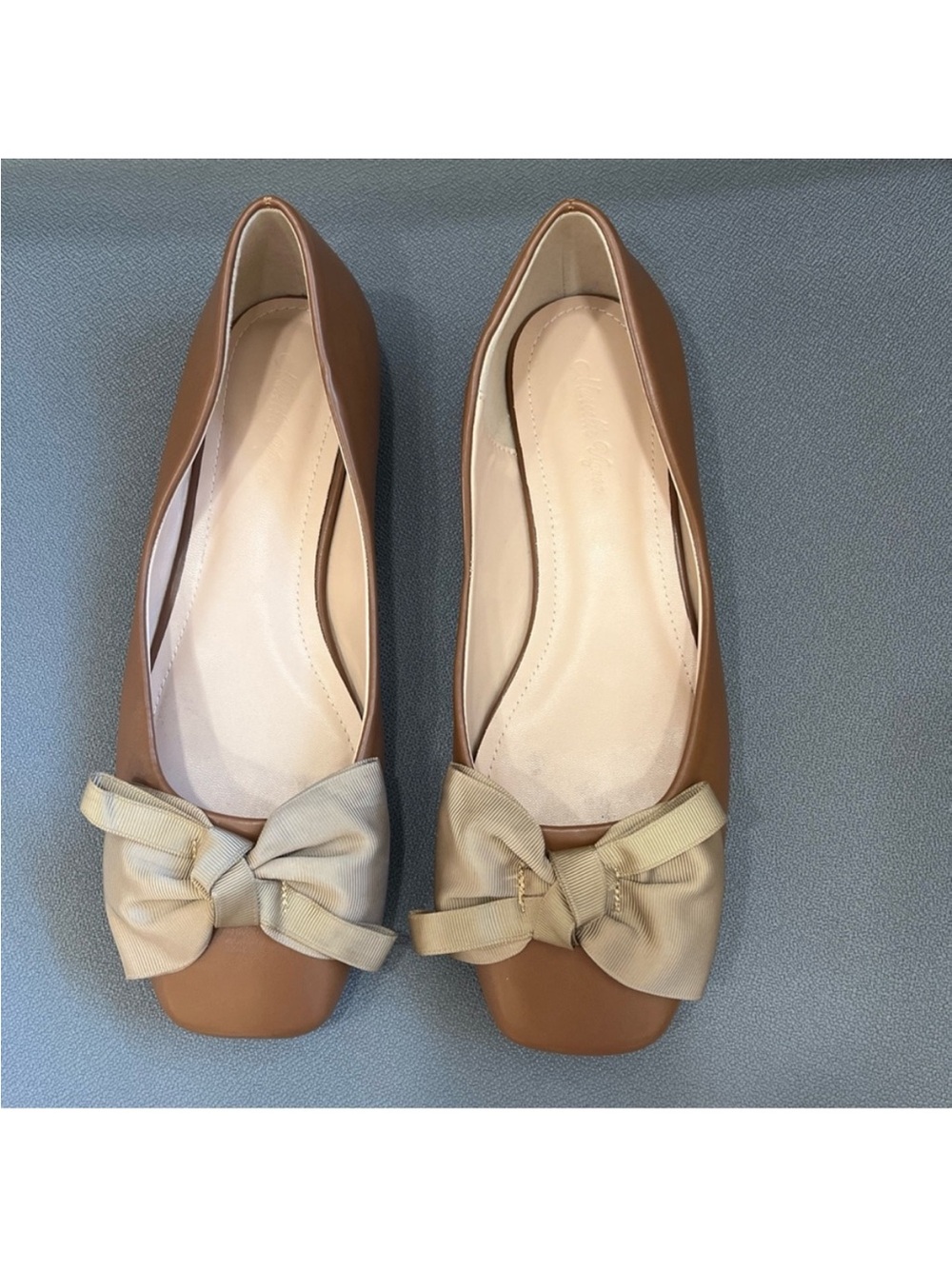 Marcelle Vignon Women’s Brown Ballet Flat Shoes With Bowknot Size 9